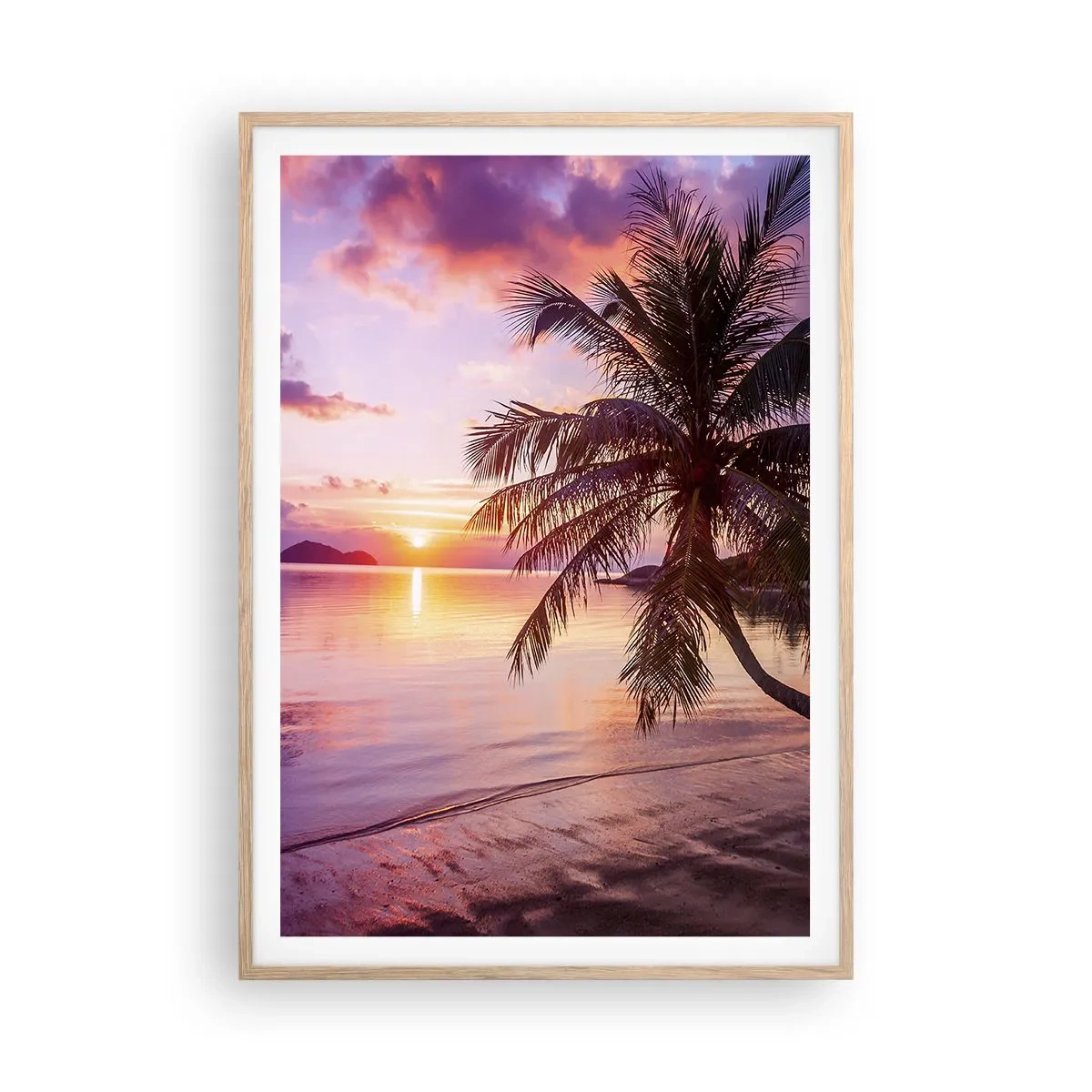 Plakát v rámu světlý dub - Blahobyt až po okraj - 70x100 cm