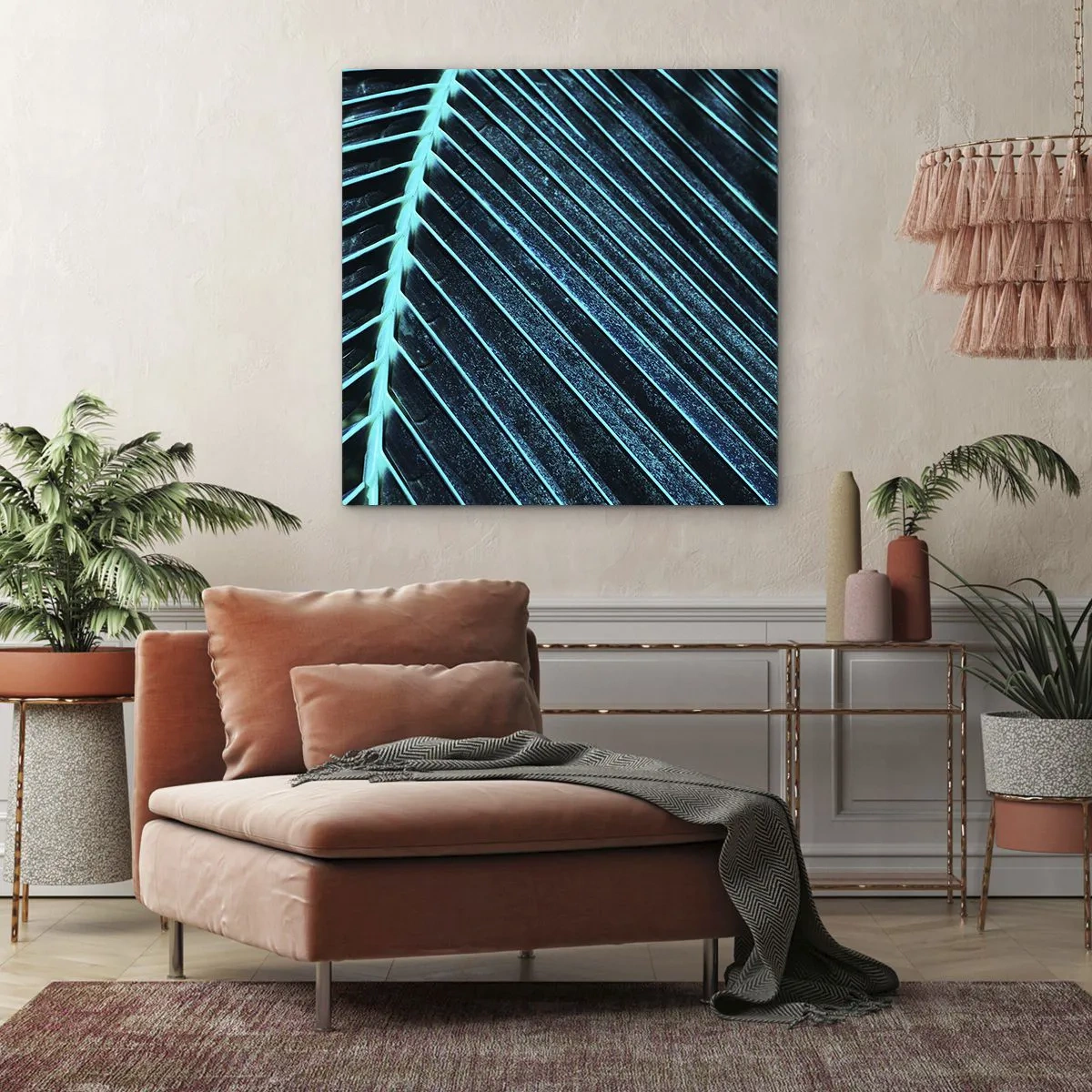 Obraz na plátně - Textura zeleně - 40x40 cm