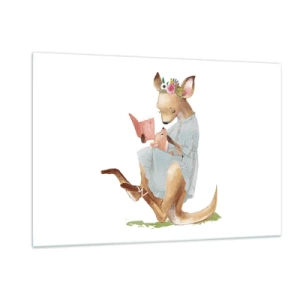 Obraz na skle - Přečti mi, mami - 120x80 cm