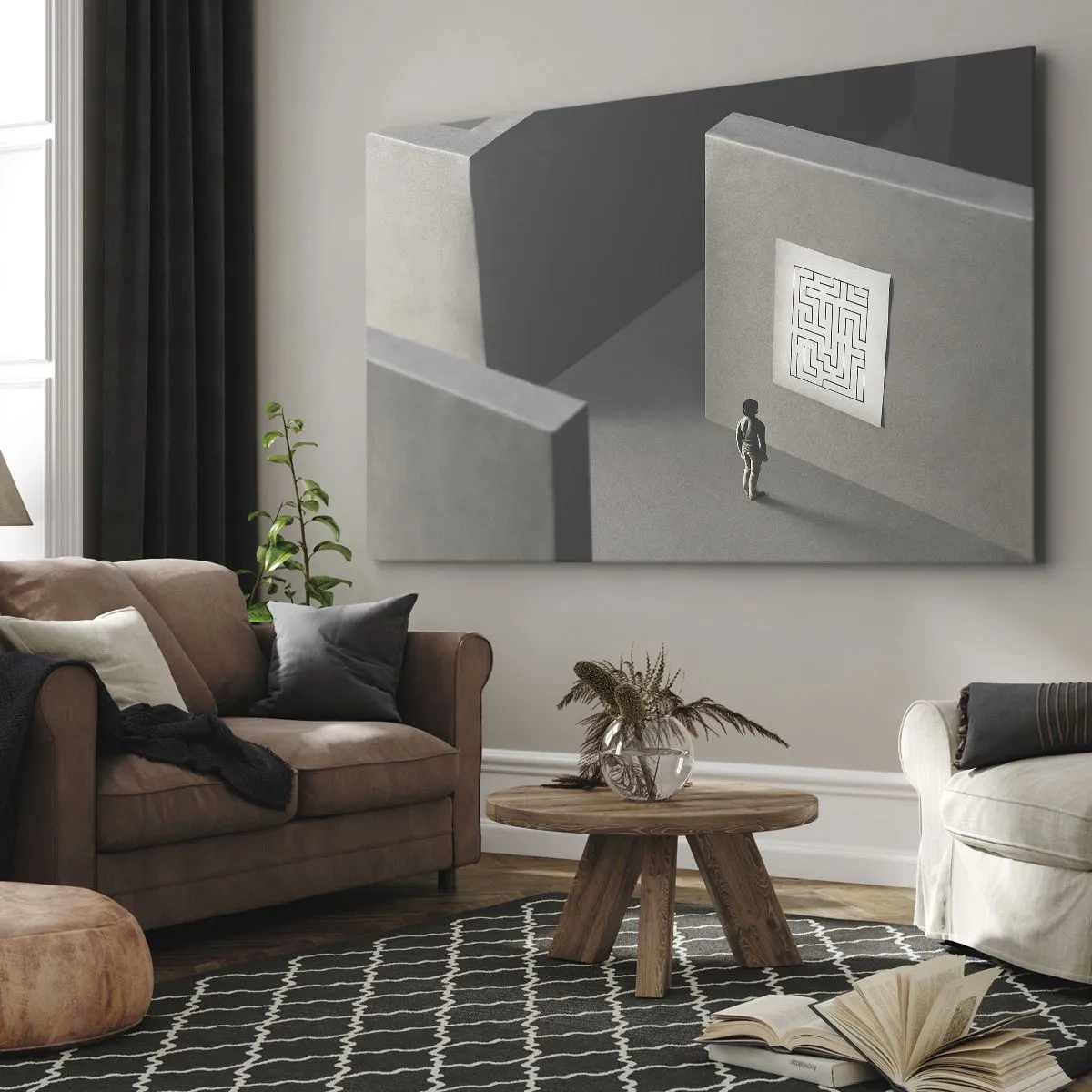 Obraz na plátně - Kde to ale jsem? - 100x70 cm