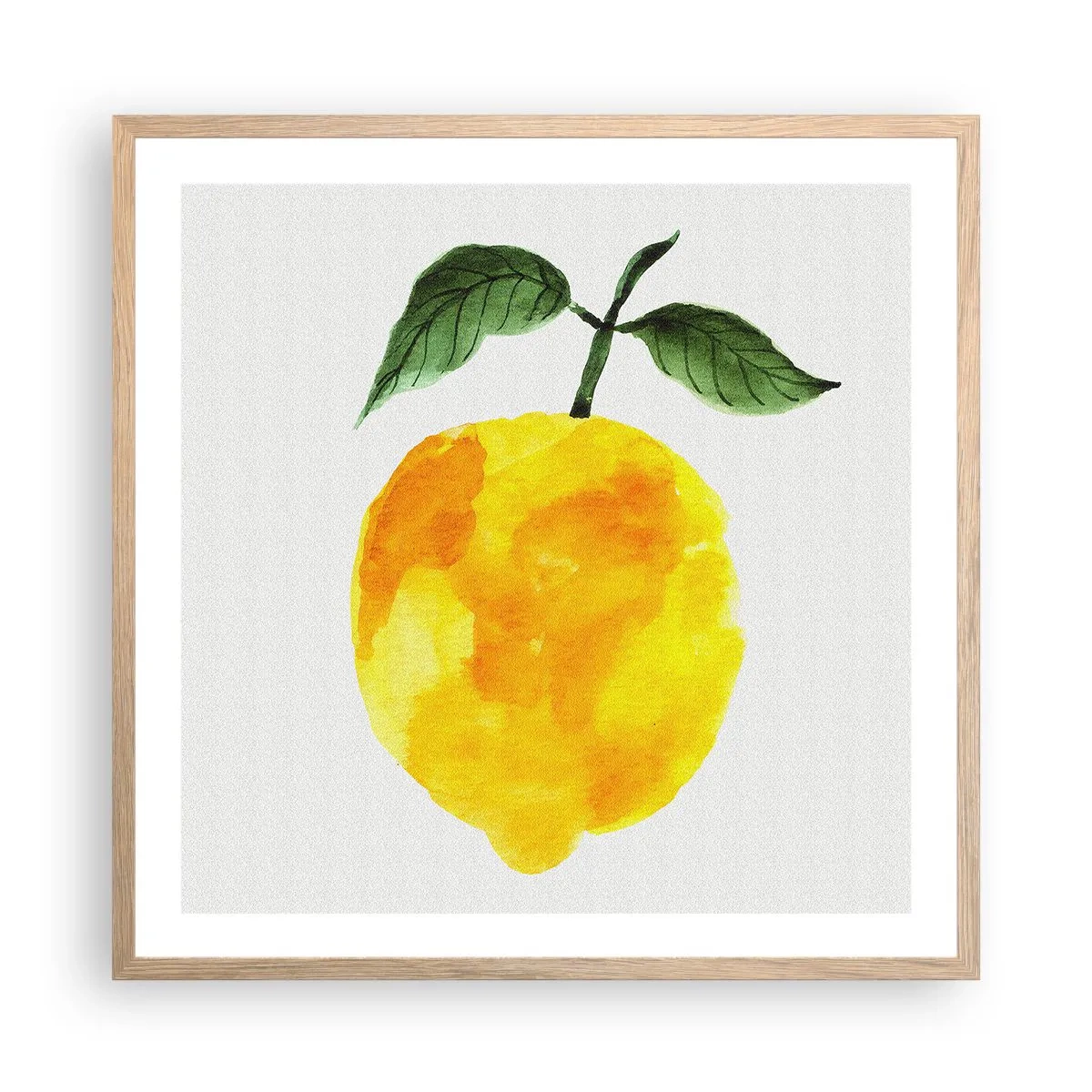 Plakát v rámu světlý dub - Jak poznat chuť slunce - 60x60 cm