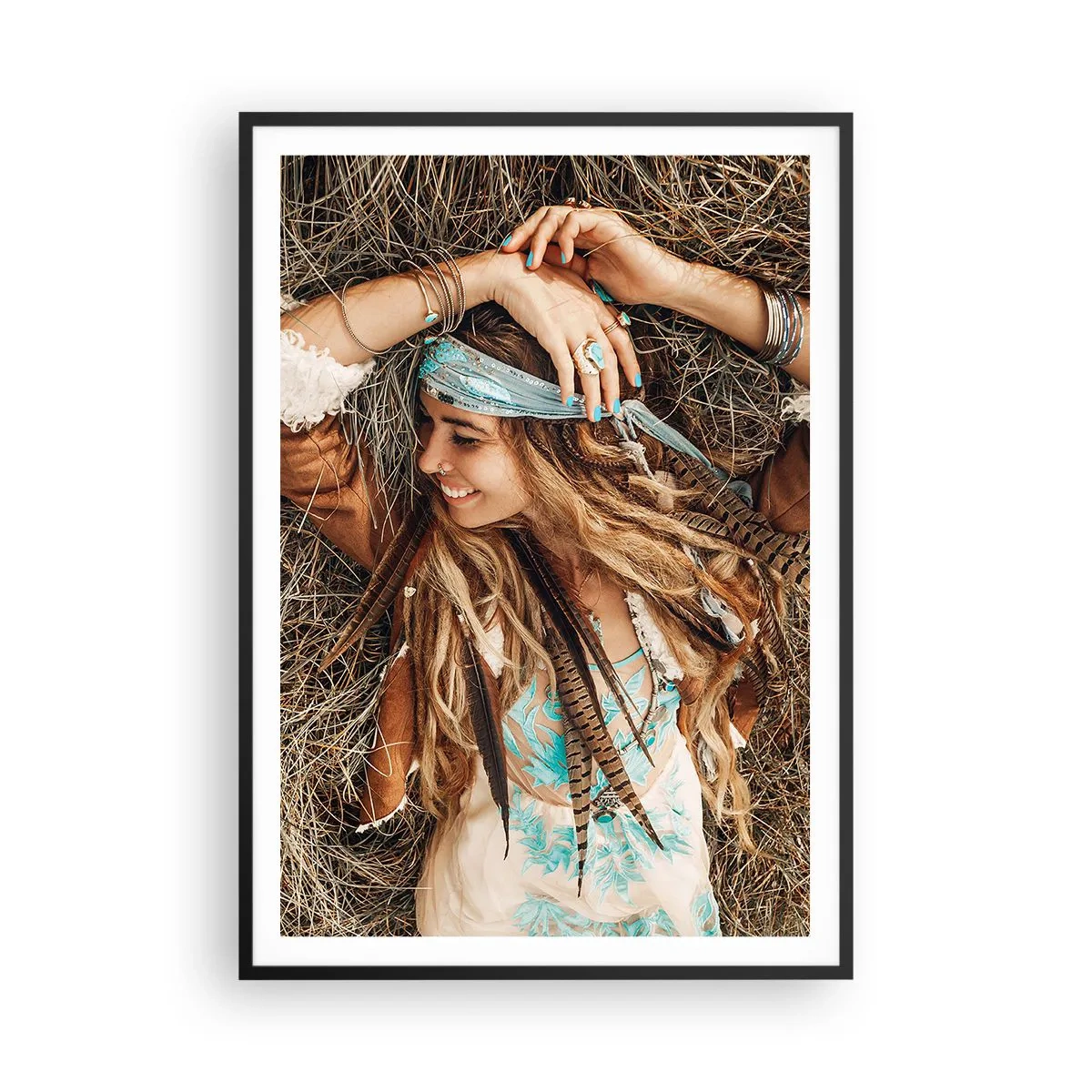 Plakát v černém rámu - Na cestě do léta lásky - 70x100 cm