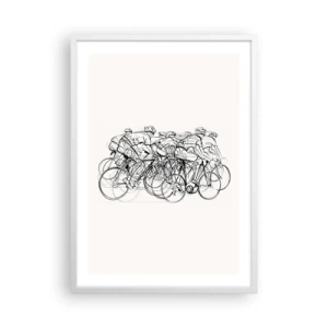 Plakát v bílém rámu - Společně v týmu - 50x70 cm