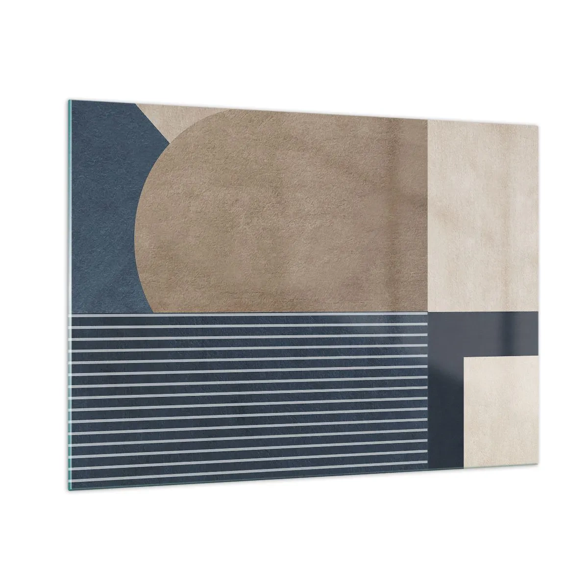 Obraz na skle - Kompozice jednoduchosti a kulatosti - 100x70 cm