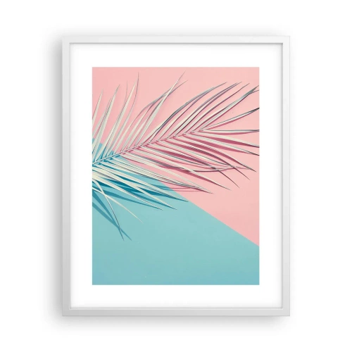 Plakát v bílém rámu - Tropický dojem - 40x50 cm