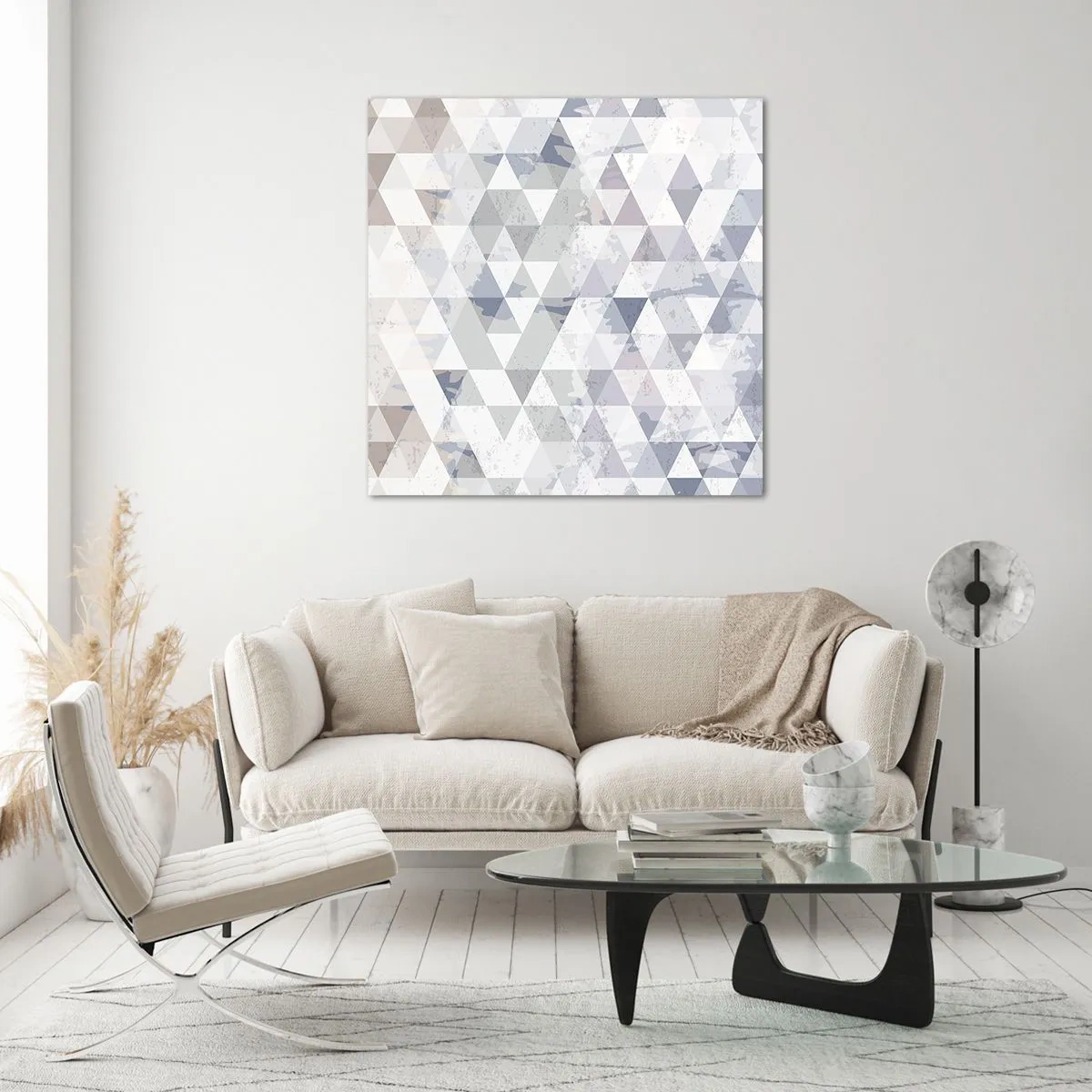 Obraz na skle - V rytmu na tři - 40x40 cm