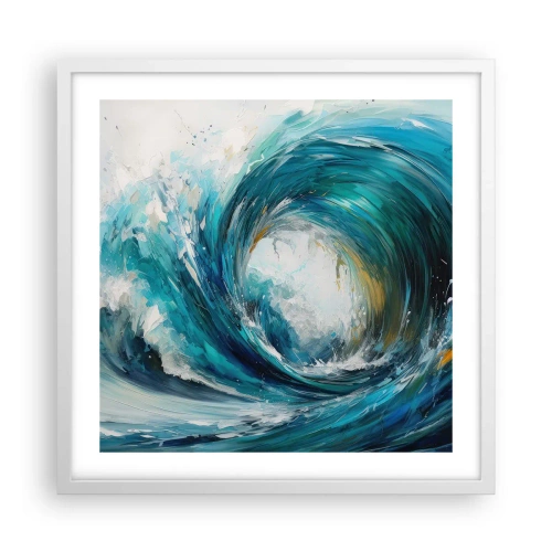 Plakát v bílém rámu - Mořský portál - 50x50 cm