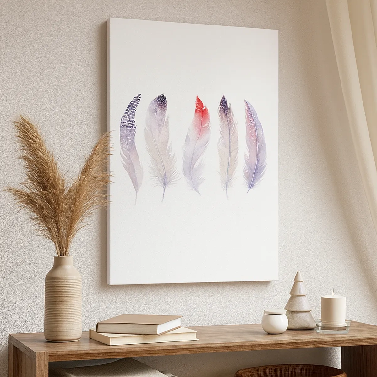 Obraz na plátně - Jemné jako různobarevná mlha - 50x70 cm