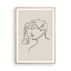 Plakát v rámu světlý dub - A byla jednota - 70x100 cm