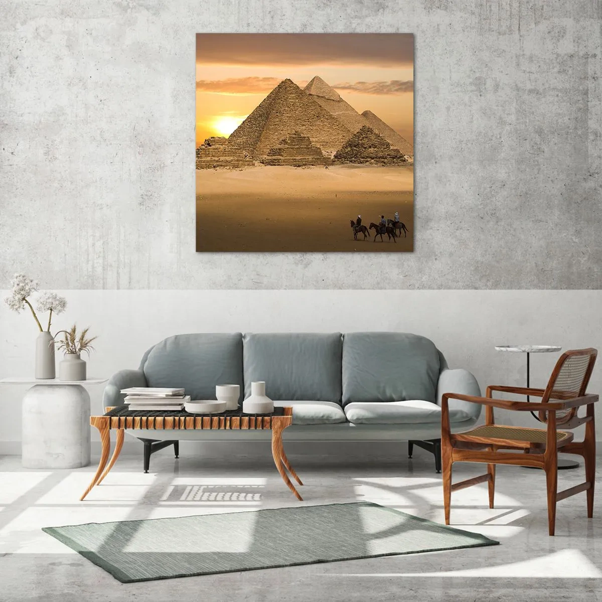 Obraz na skle - Beze změn po tisíce let - 60x60 cm