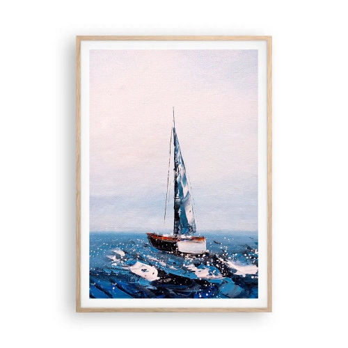 Plakát v rámu světlý dub - Bratrství větru - 70x100 cm