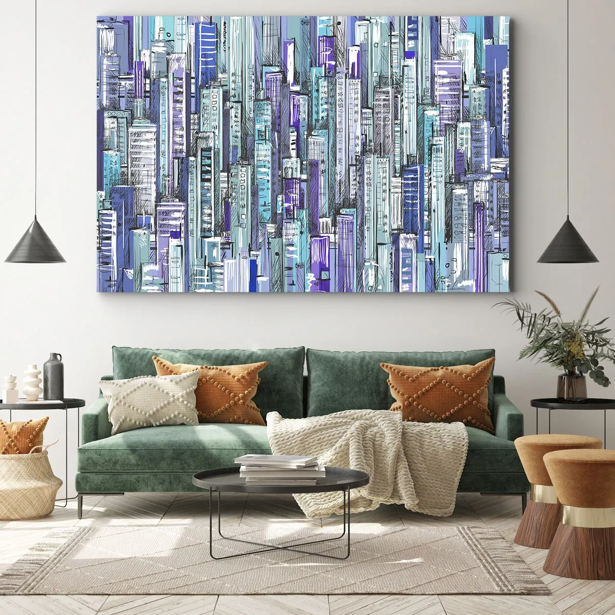 Obraz na plátně - Zmodralé od nebe - 100x70 cm