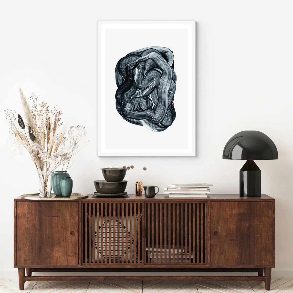 Plakát v bílém rámu - Není to tak jednoduché - 40x50 cm