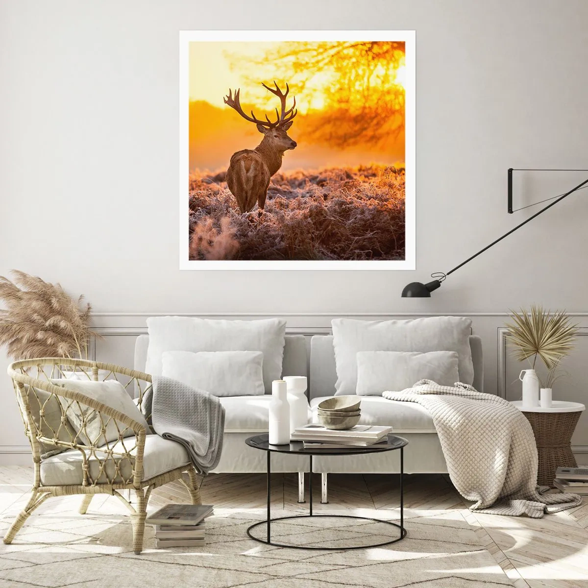 Plakát - Král podzimního lesa - 60x60 cm