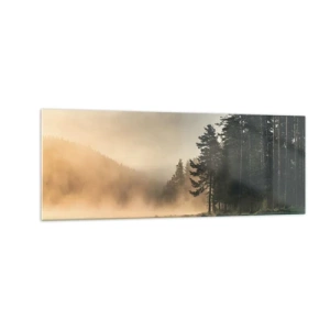 Obraz na skle - Zrození dne - 140x50 cm