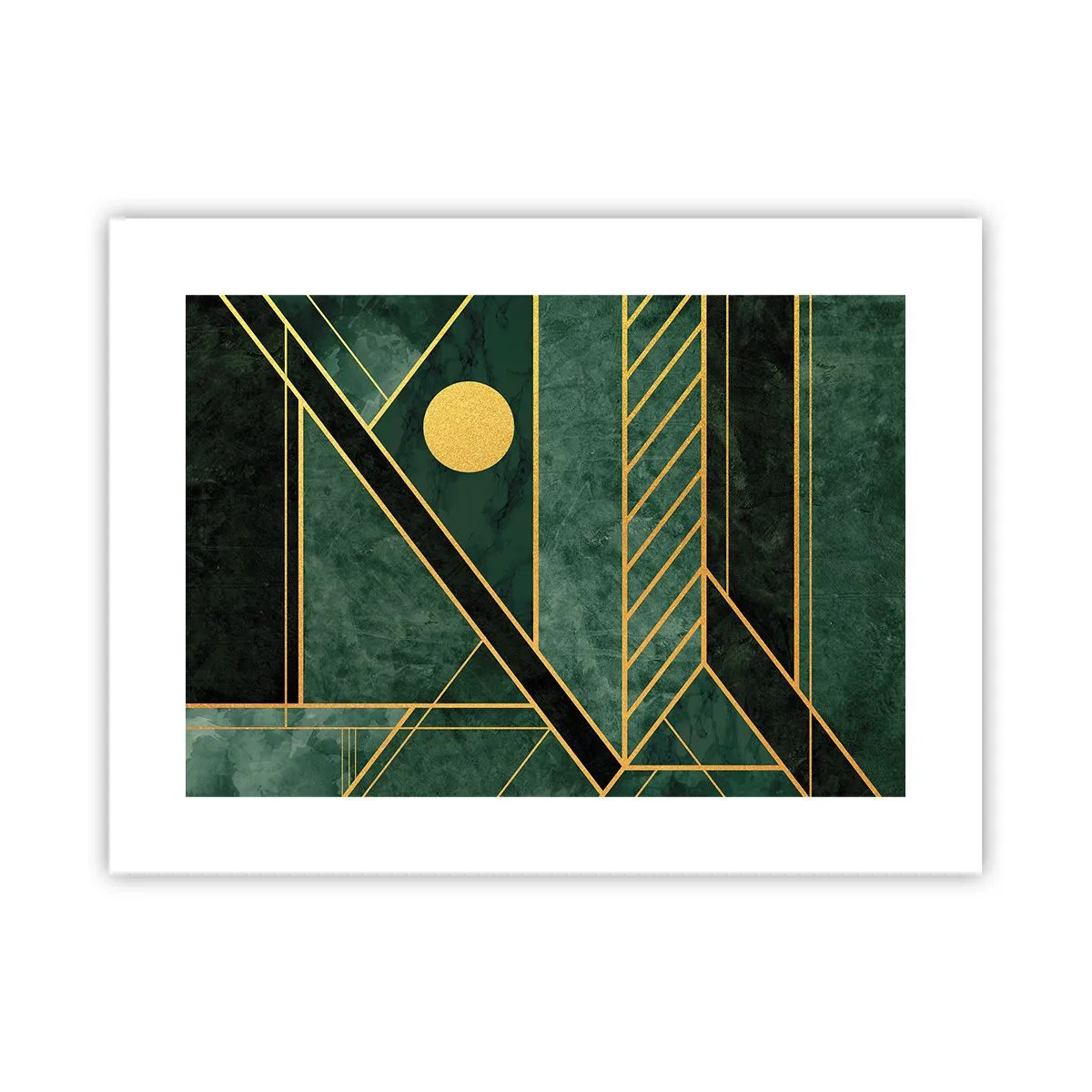 Plakát - Dynamika zlata a lazuritu - 40x30 cm