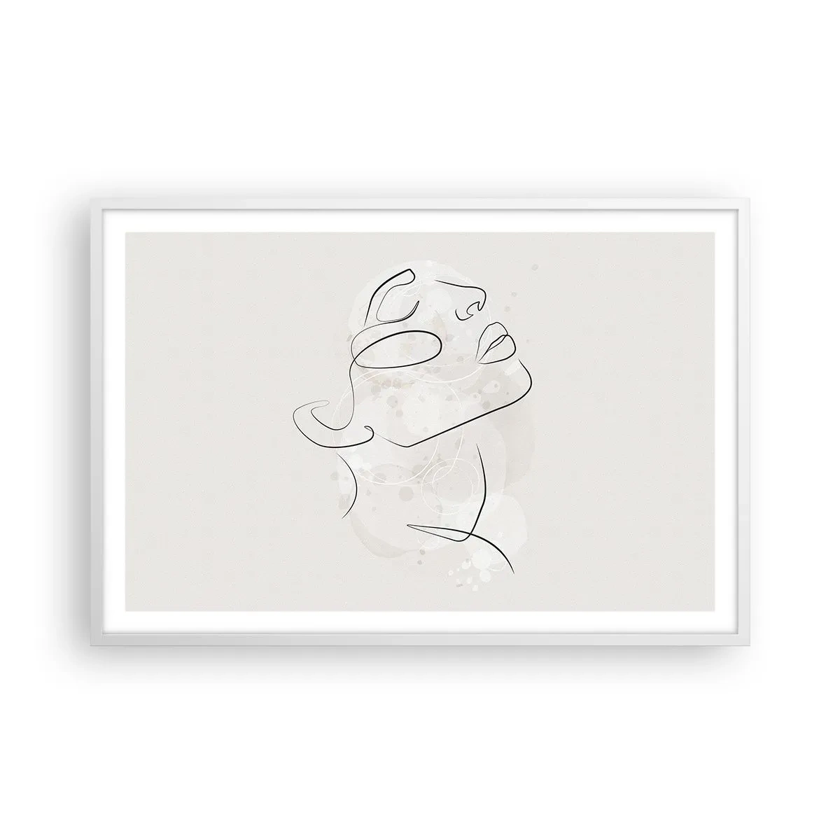 Plakát v bílém rámu - Náčrt snu - 91x61 cm