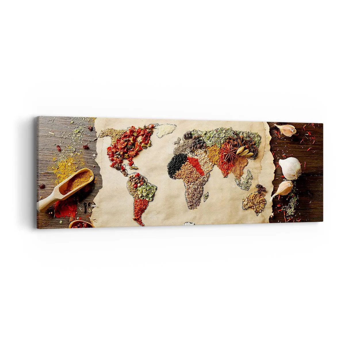 Obraz na plátně - Všechny chutě světa - 90x30 cm