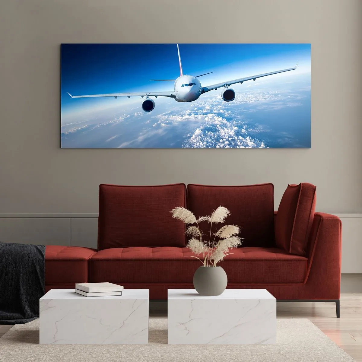 Obraz na skle - Letím protože chci - 160x50 cm