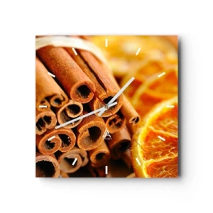 Nástěnné hodiny - Cítíte jejich aroma? - 30x30 cm