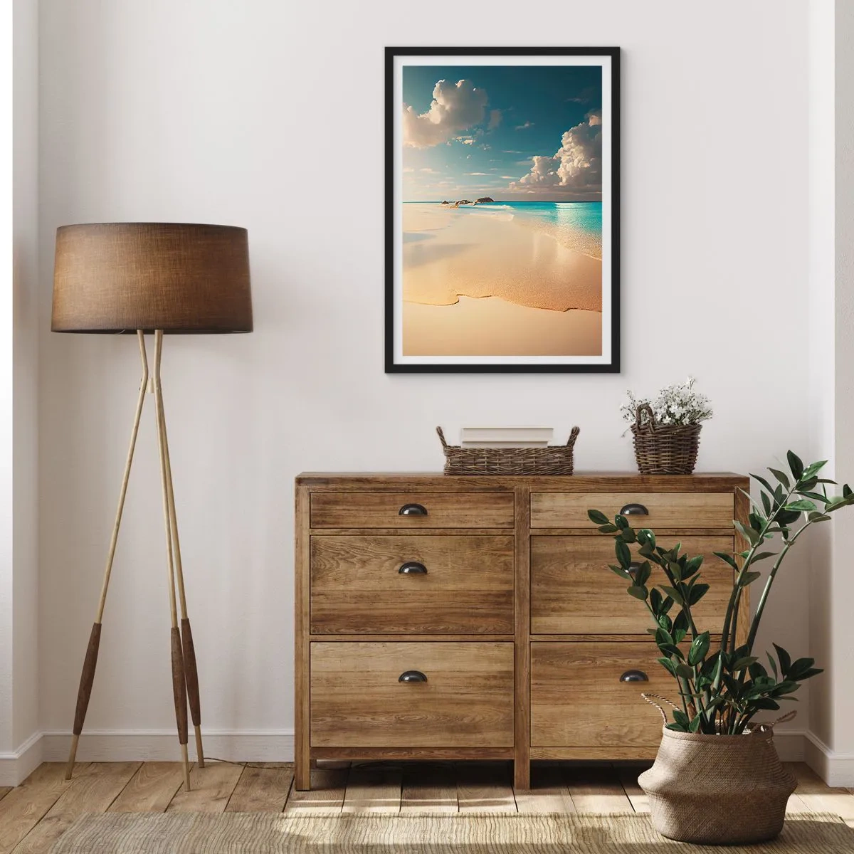 Plakát v černém rámu - Vysněný den - 70x100 cm