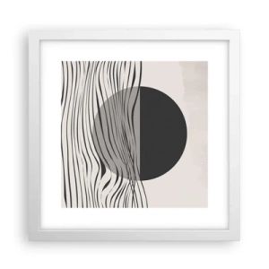 Plakát v bílém rámu - Poloviční kompozice - 30x30 cm