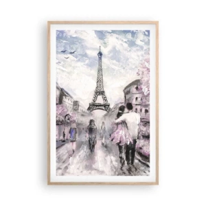 Plakát v rámu světlý dub - Když se zamilovat, tak jenom v… - 61x91 cm
