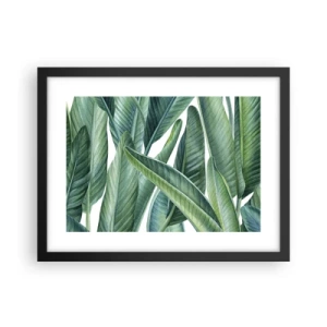 Plakát v černém rámu - Prostě zelená - 40x30 cm