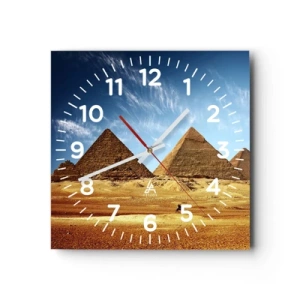 Nástěnné hodiny - 40 století se na vás dívá - 40x40 cm