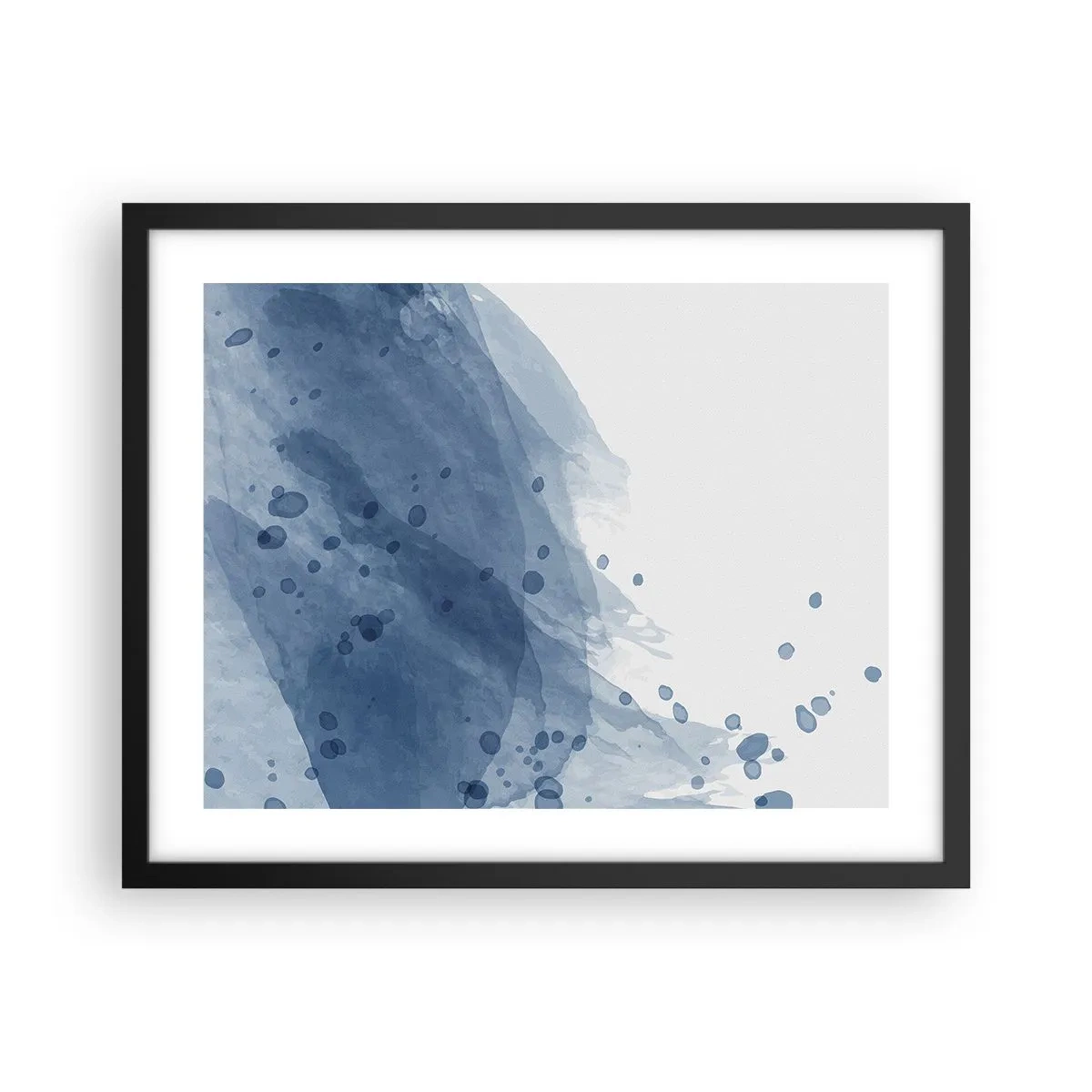 Plakát v černém rámu - Modrý tyl - 50x40 cm