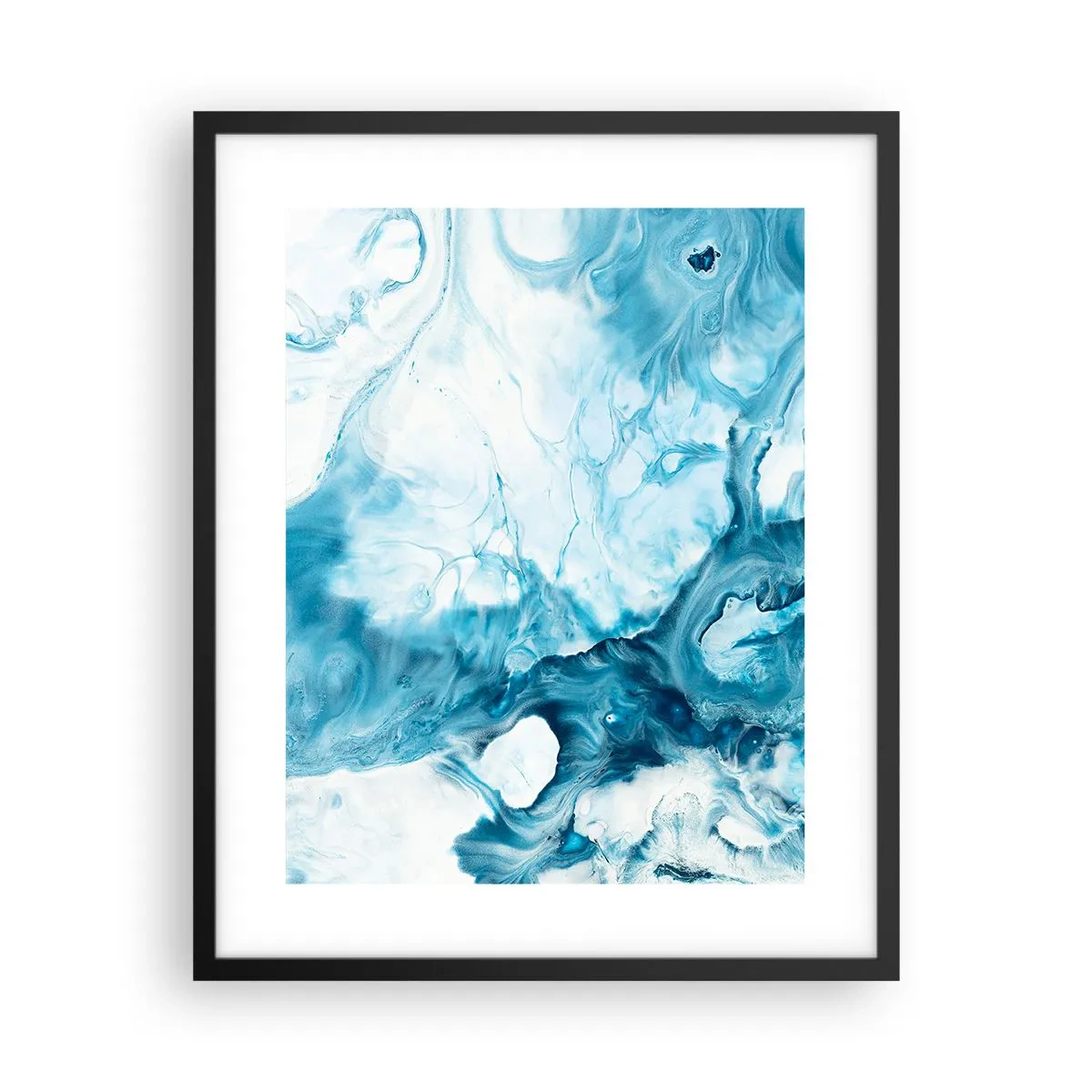 Plakát v černém rámu - Modrý koncert - 40x50 cm