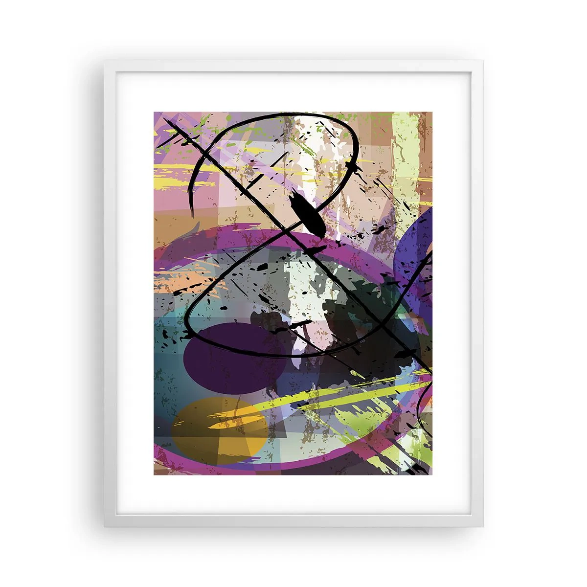 Plakát v bílém rámu - Lze přímo nebo kolem - 40x50 cm