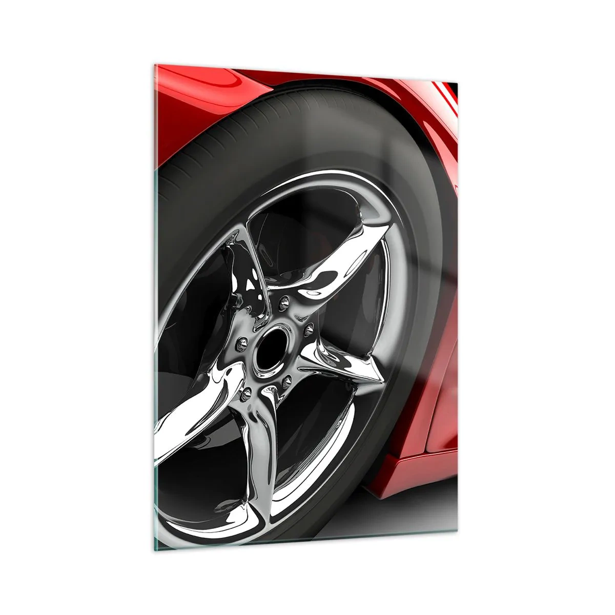 Obraz na skle - Vytvořený pro rychlost - 50x70 cm