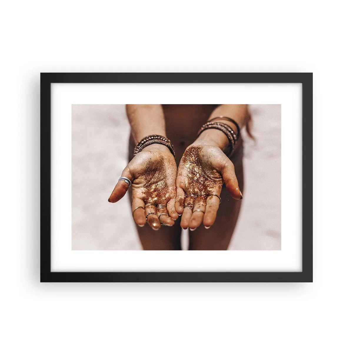 Plakát v černém rámu - Dárek pro tebe - 40x30 cm