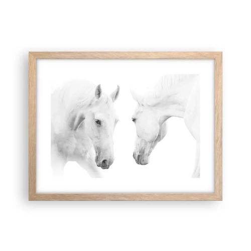 Plakát v rámu světlý dub - Je to přátelství…? - 40x30 cm