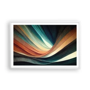 Plakát v bílém rámu - Utkané z barev - 91x61 cm