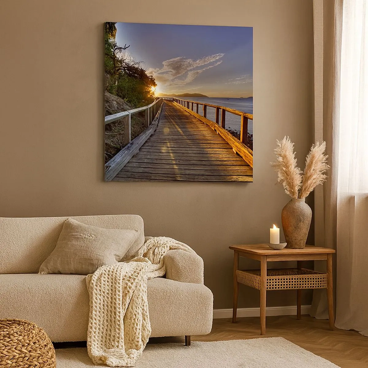 Obraz na plátně - Jít, stále jít směrem ke slunci - 30x30 cm