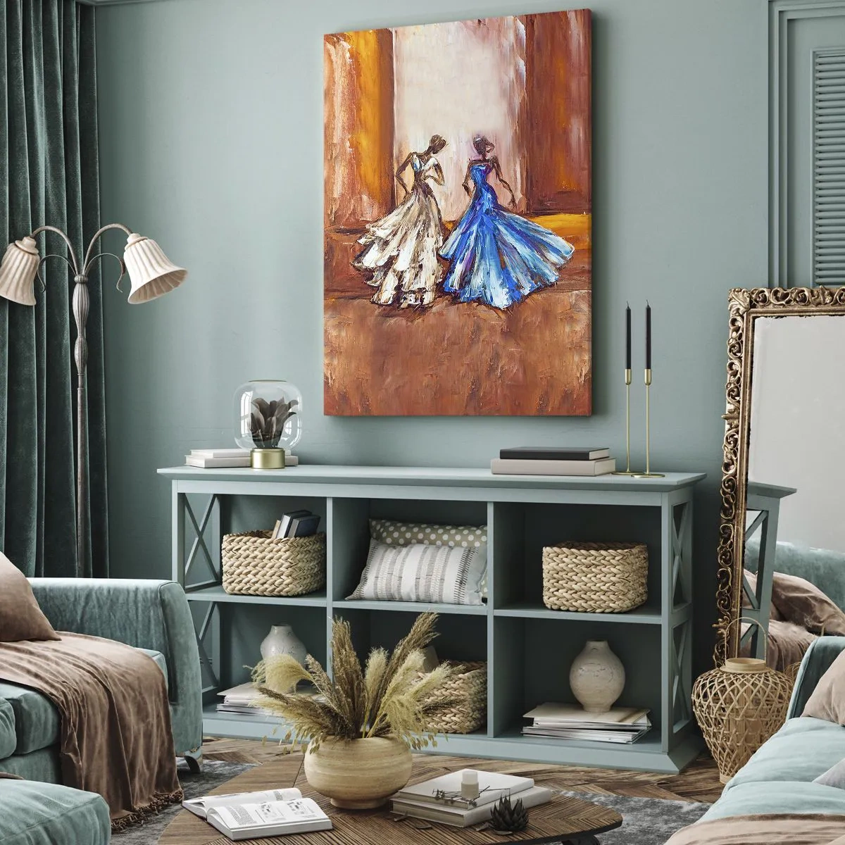 Obraz na plátně - Půvabné duo - 65x120 cm