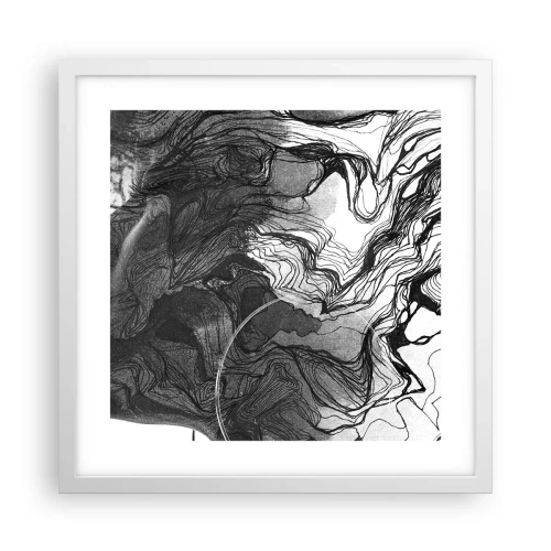 Plakát v bílém rámu - Zapletená ve snech - 40x40 cm