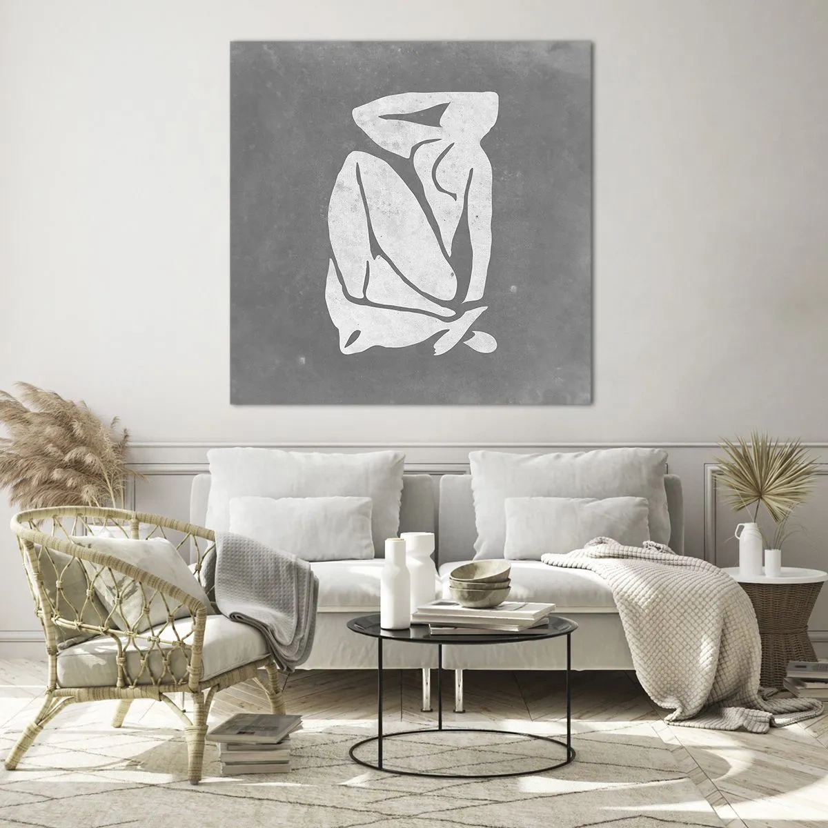 Obraz na skle - V zádumčivosti - 60x60 cm