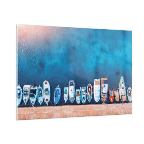 Obraz na skle - V řadě za sebou - 100x70 cm