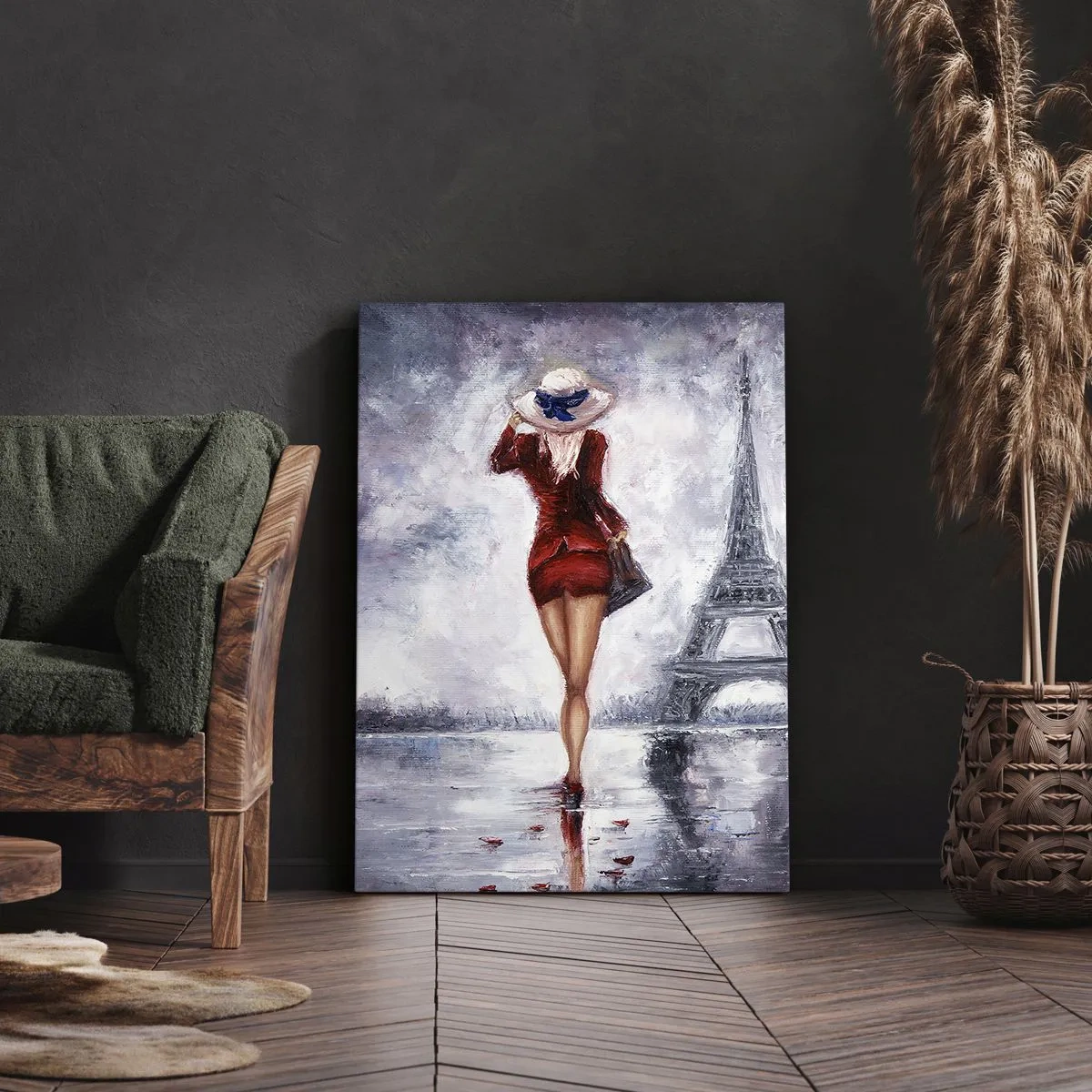 Obraz na plátně - Pařížské symboly - 80x120 cm