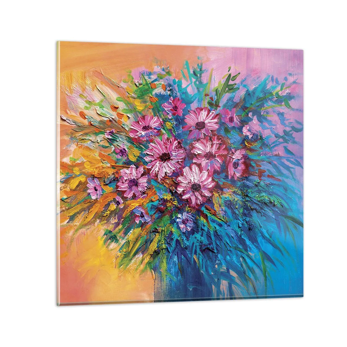 Obraz na skle - Energie života - 40x40 cm