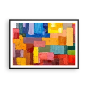 Plakát v černém rámu - Každý jiný, všechny barevné - 100x70 cm