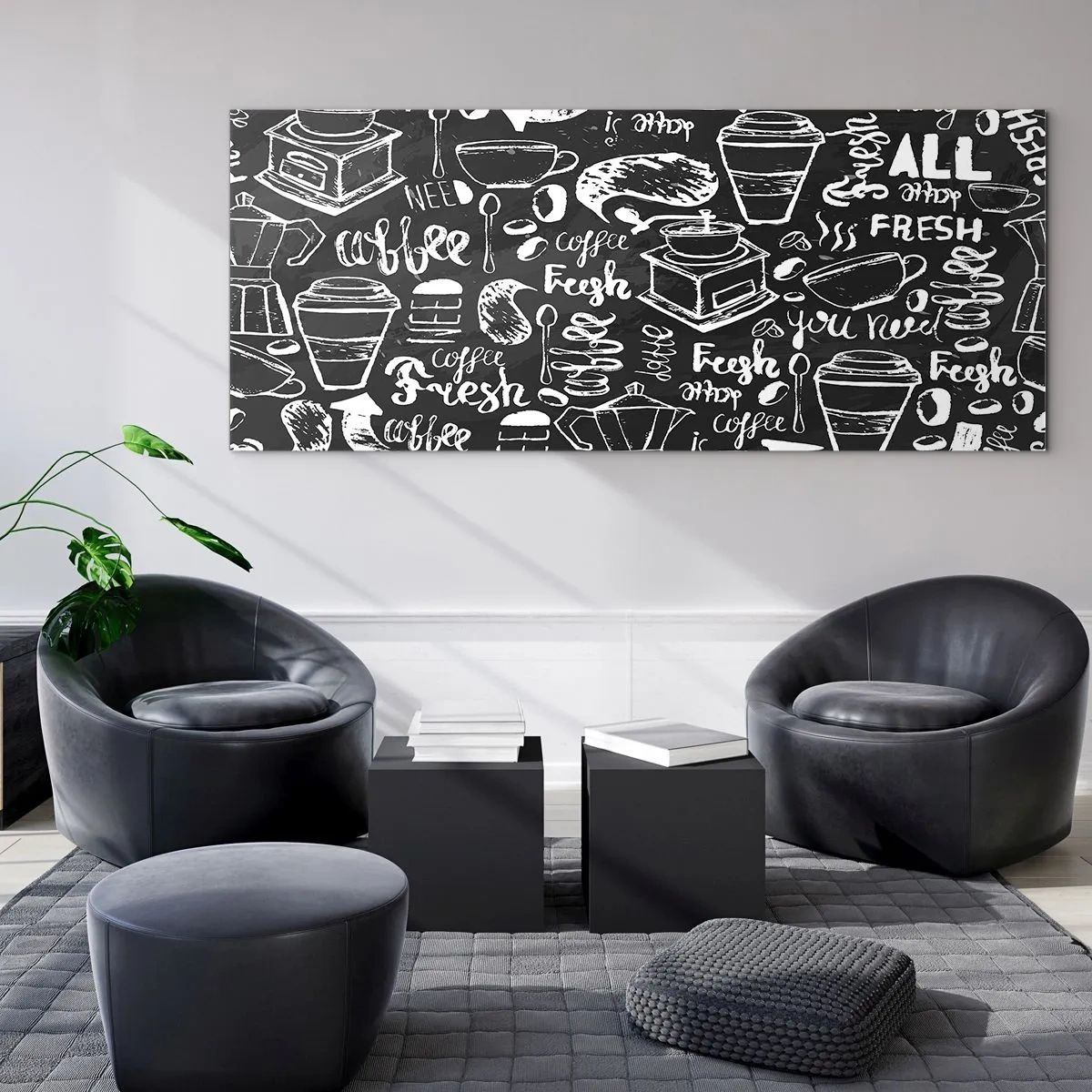 Obraz na skle - All you need is… - 120x50 cm