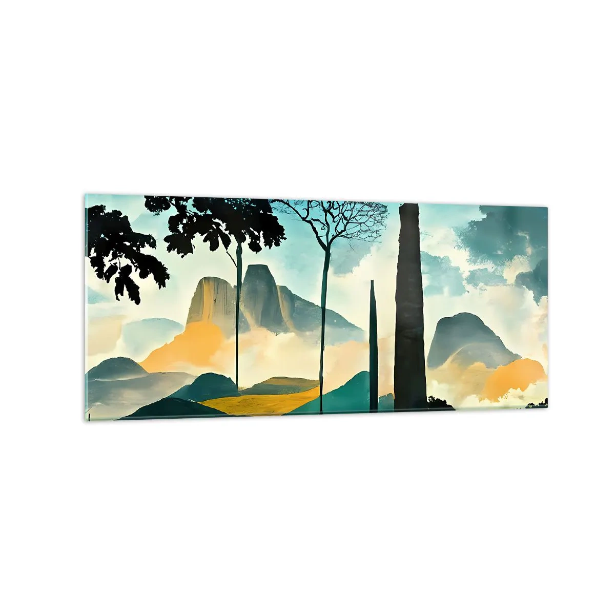 Obraz na skle - Výš a výš - 120x50 cm