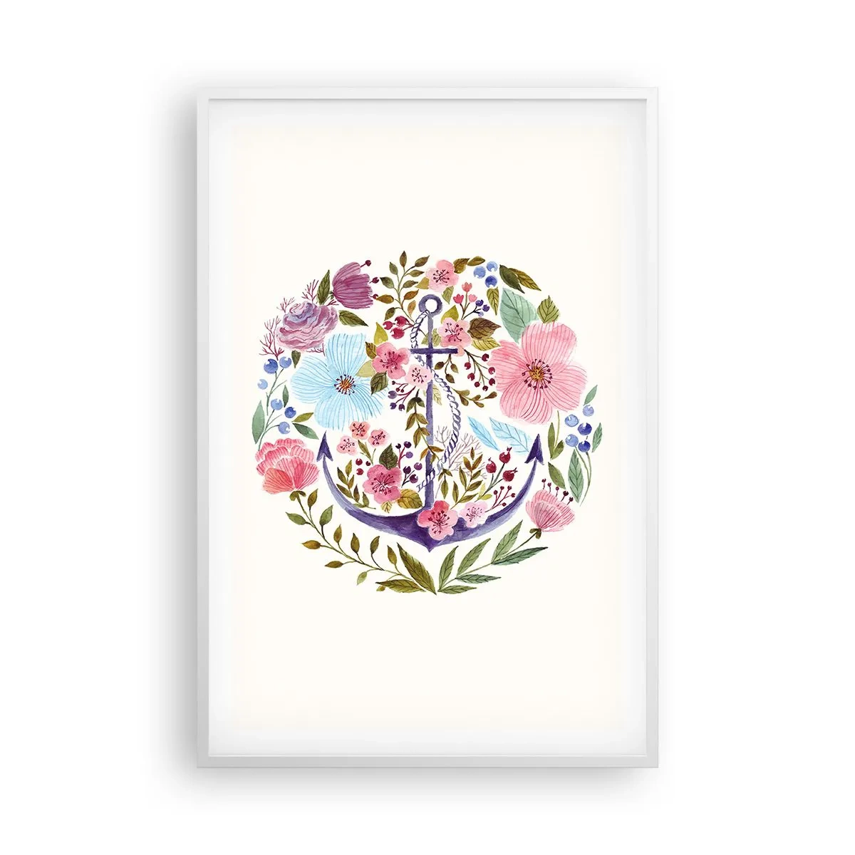 Plakát v bílém rámu - Námořníkův hezký sen - 61x91 cm