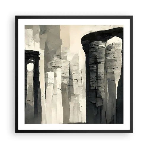 Plakát v černém rámu - Majestátnost starožitnosti - 60x60 cm