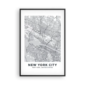 Plakát v černém rámu - Anatomie metropole - 61x91 cm