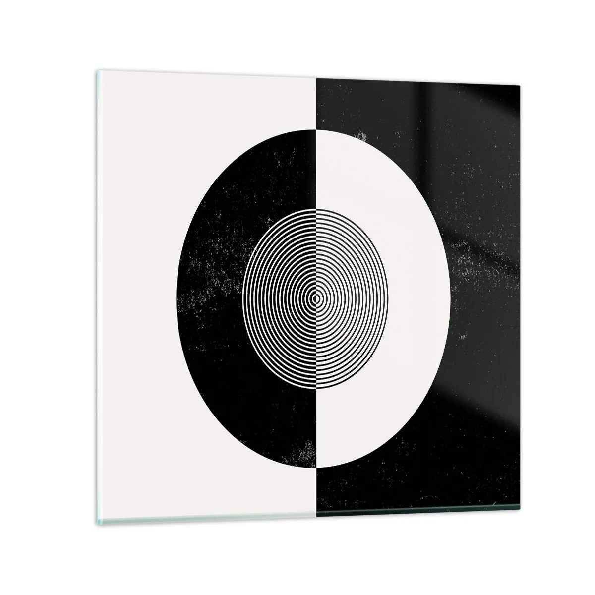 Obraz na skle - Harmonie v černé a bílé - 70x70 cm